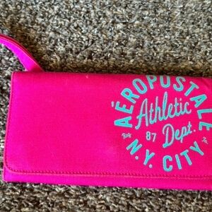 Aeropostale NY City Athletic Dept Pink Wristlet Wallet